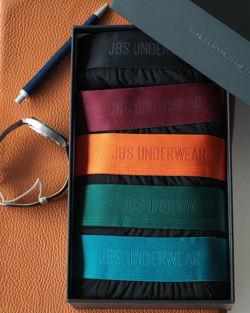 JBS 5-pack Bambus Tights Organic Multi Color - Supermen.dk