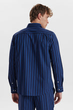 Indlæs billede til gallerivisning JBS OF DK Pyjamasskjorte | økologisk bomuld | navy - Supermen.dk
