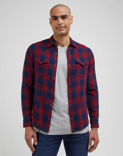 LEE REGULAR WESTERN SHIRT IN PORT - Supermen.dk