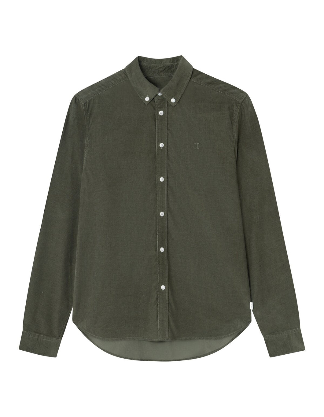 Les Deux Christoph Corduroy Shirt Olive Night - Supermen.dk