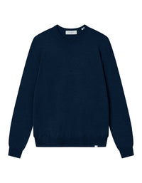 Les Deux Greyson Merino Knit Dark Navy - Supermen.dk