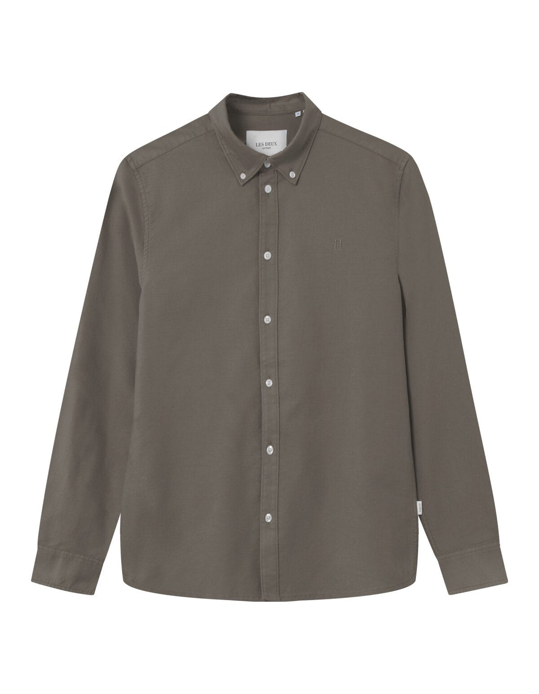 Les Deux Kristian Oxford Shirt Mountain Grey - Supermen.dk