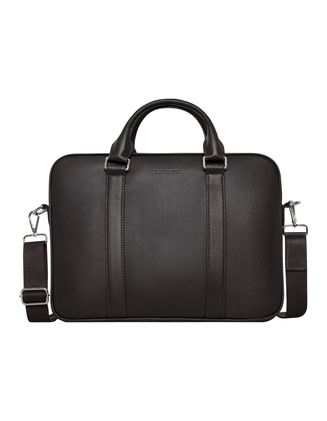 Les Deux Leather Computer Bag Single Dark Brown - Supermen.dk