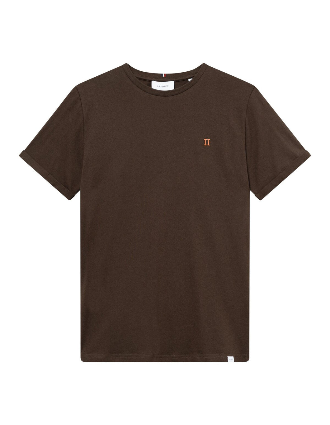 Nørregaard T-Shirt - Coffee Brown-Orange - Supermen.dk