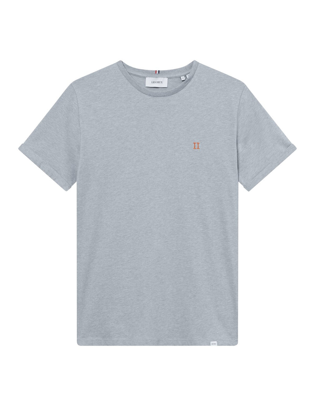 Nørregaard T-Shirt - Summer Sky Melange-Orange - Supermen.dk