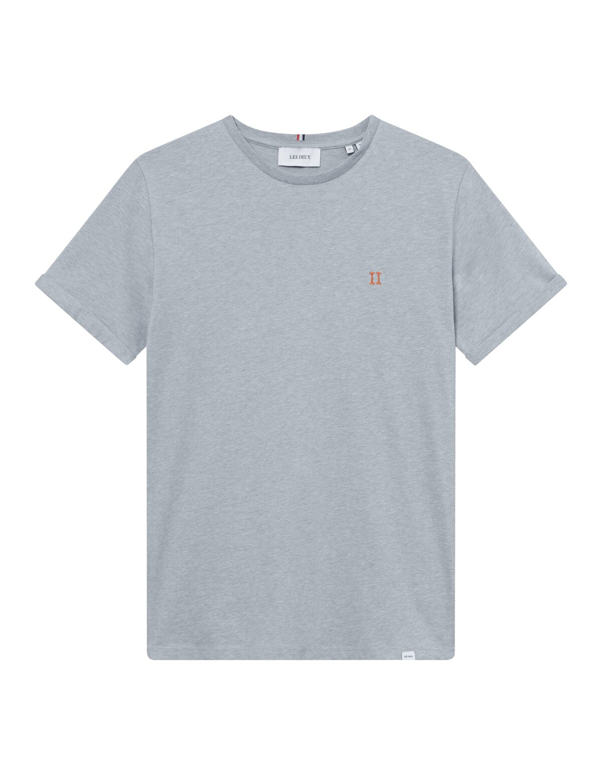 Nørregaard T-Shirt - Summer Sky Melange-Orange - Supermen.dk
