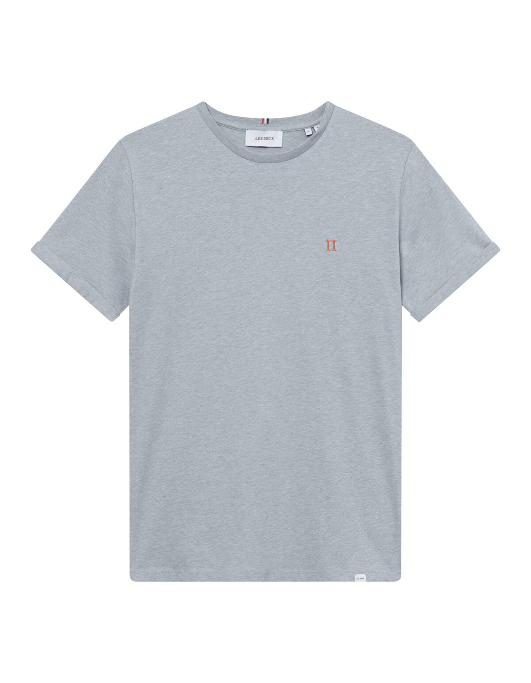 Nørregaard T-Shirt - Summer Sky Melange-Orange - Supermen.dk