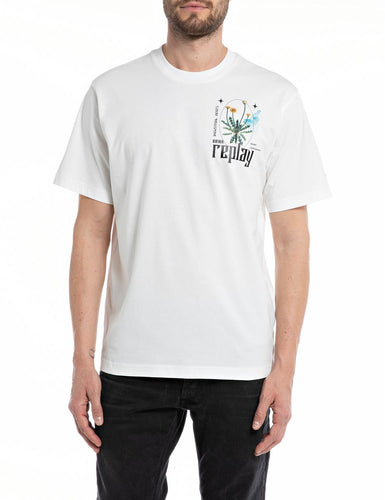 Replay Flower T-SHIRT - Supermen.dk