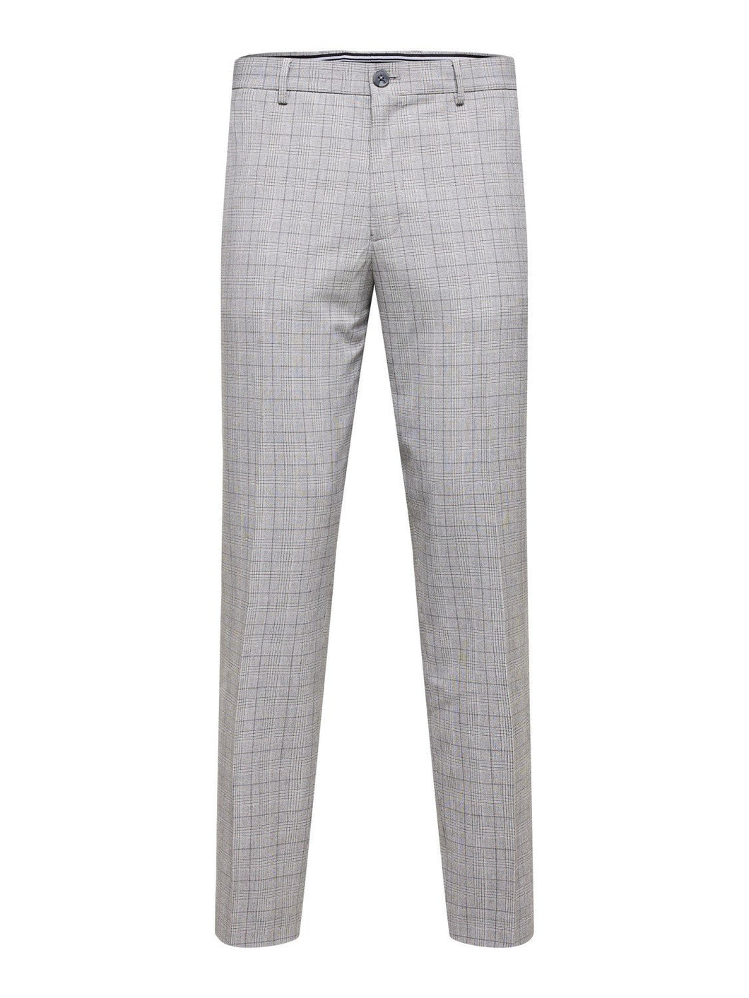 Selected SLHSLIM-LIAM LT GREY CHK BUKS - Supermen.dk