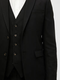Selected SLHSLIM-NEIL BLAZER BLACK - Supermen.dk