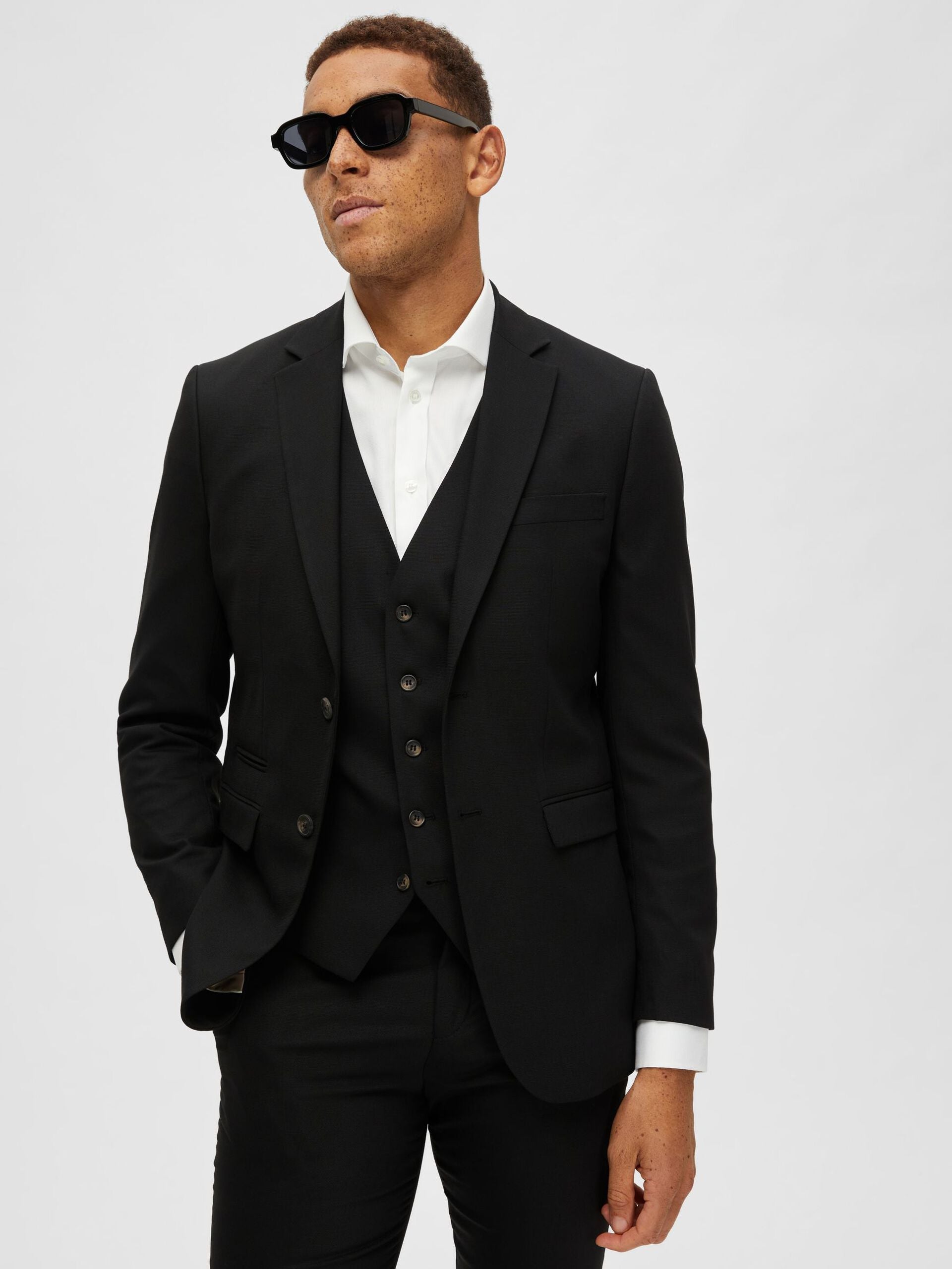 Selected SLHSLIM-NEIL BLAZER BLACK