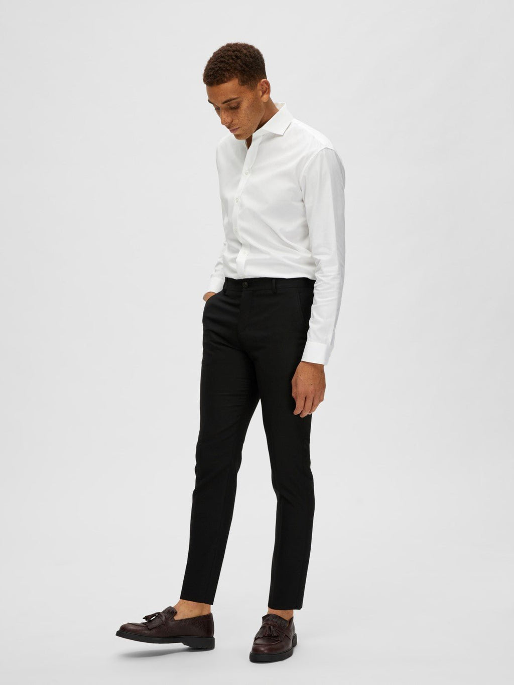 Selected SLHSLIM-NEIL BUKS BLACK - Supermen.dk