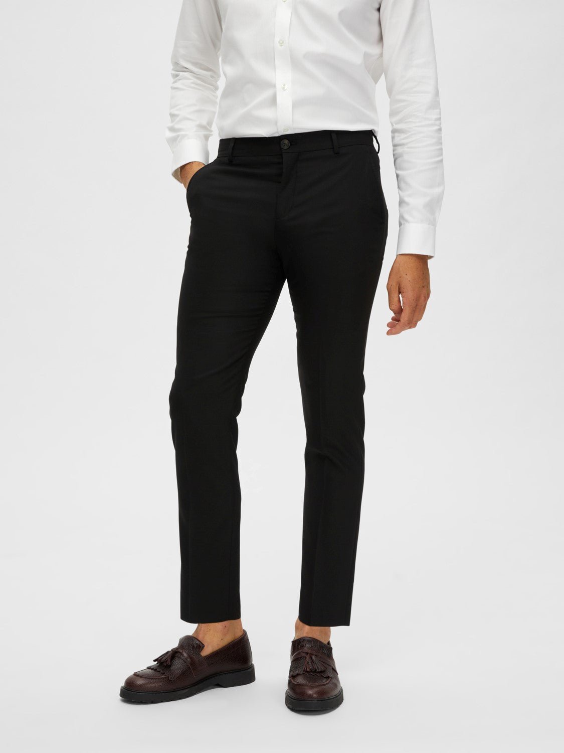 Selected SLHSLIM-NEIL BUKS BLACK - Supermen.dk