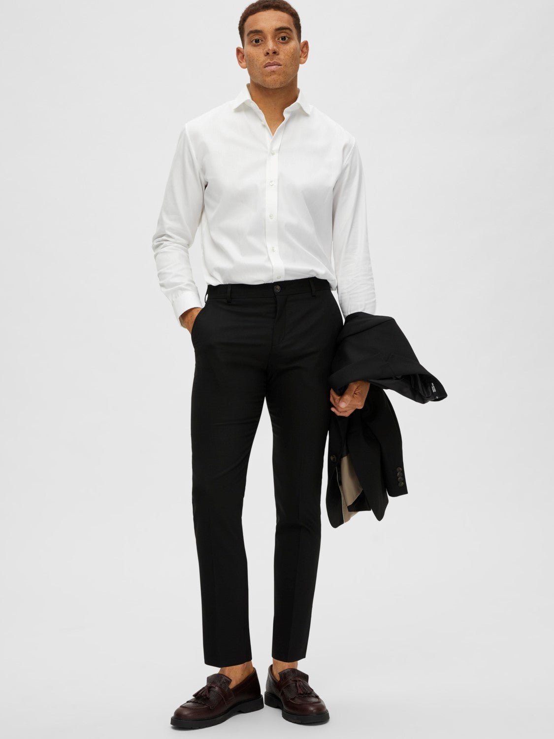 Selected SLHSLIM-NEIL BUKS BLACK - Supermen.dk