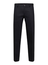 Selected Slim Neil habitbukser i sort – produktbillede