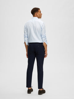 Selected Slim Neil habitbukser i navy set bagfra