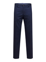 Selected Slim Neil habitbukser i navy – produktbillede