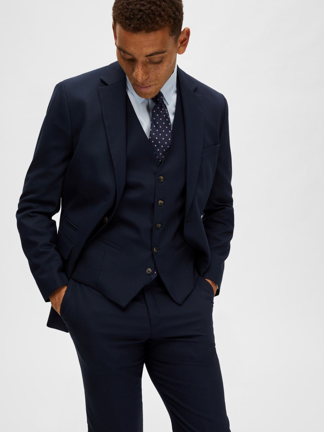 Selected SLHSLIM-NEIL VEST NAVY - Supermen.dk