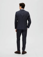 Indlæs billede til gallerivisning Selected SLIM-OASIS LINEN NAVY CHK BLAZER - Supermen.dk
