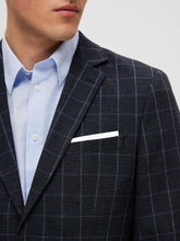 Indlæs billede til gallerivisning Selected SLIM-OASIS LINEN NAVY CHK BLAZER - Supermen.dk
